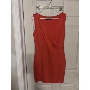 ZARA SIZE Large SLEEVELESS MINI DRESS CORAL